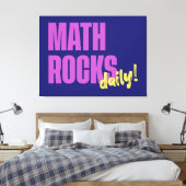 Math Rocks Daily Leinwanddruck (Insitu (Schlafzimmer))