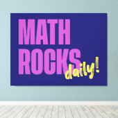 Math Rocks Daily Leinwanddruck (Insitu (Holzboden))