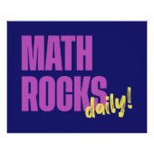 Math Rocks Daily Poster (Vorderseite)