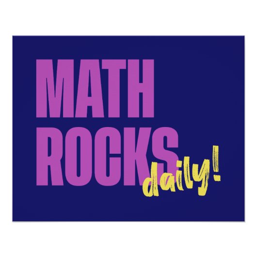 Math Rocks Daily Poster (Vorderseite)