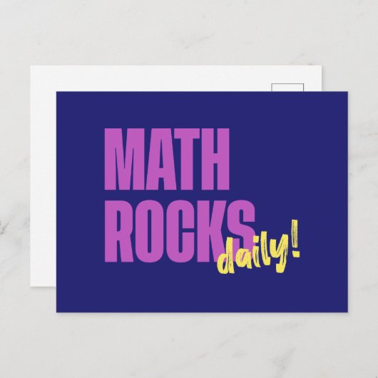 Math Rocks Daily Postkarte (Vorne/Hinten)