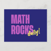 Math Rocks Daily Postkarte (Vorderseite)