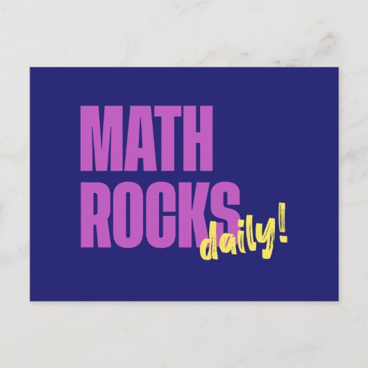 Math Rocks Daily Postkarte (Vorderseite)