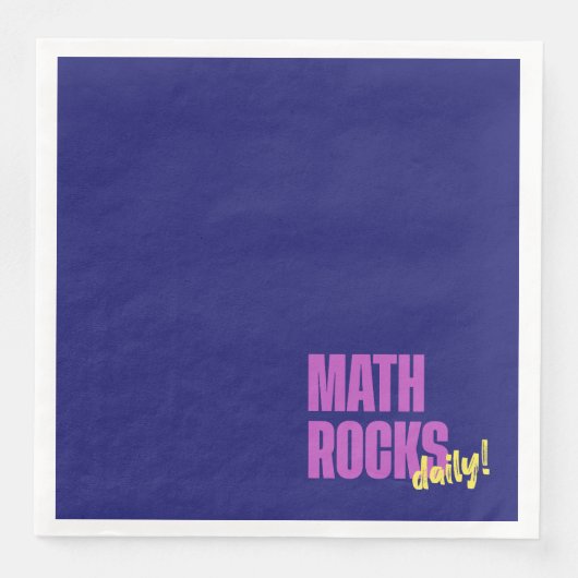 Math Rocks Daily Serviette (Vorderseite)
