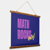 Math Rocks Daily Wandteppich Mit Holzrahmen (Gewinkelt)