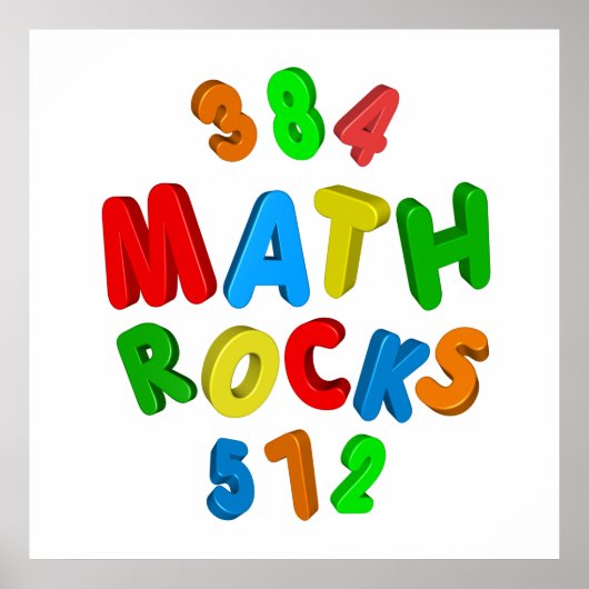 MATH ROCKS POSTER (Vorne)