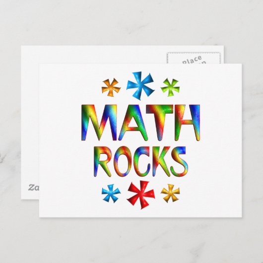 MATH ROCKS POSTKARTE (Vorne/Hinten)