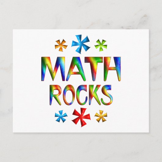 MATH ROCKS POSTKARTE (Vorderseite)