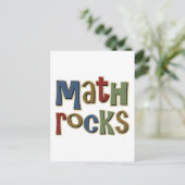 Math Rocks Postkarte (Stehend Vorderseite)