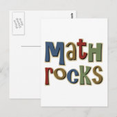Math Rocks Postkarte (Vorne/Hinten)