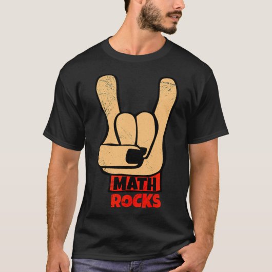 Math Rocks Rock und Roll Funny Math Geschenk Idee T-Shirt (Vorderseite)