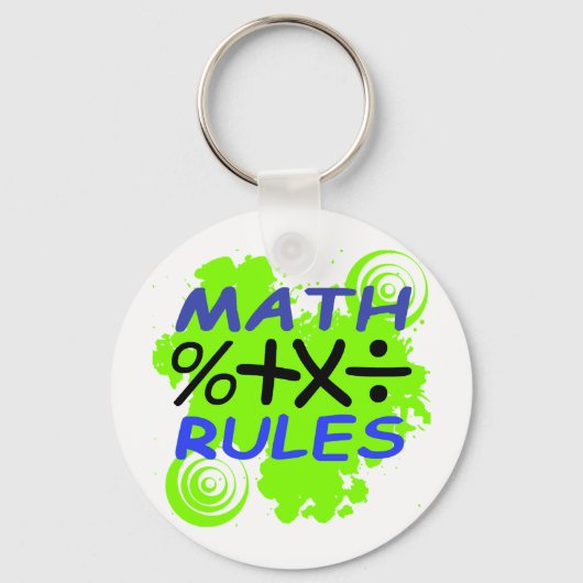Math Rules Schlüsselanhänger (Vorderseite)