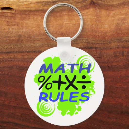 Math Rules Schlüsselanhänger (Vorderseite)