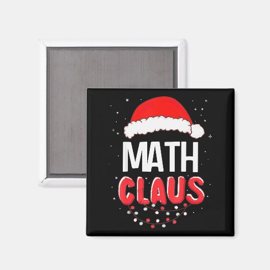 Math Santa Claus Christmas Matching Costume  Magnet (Vorderseite/Rückseite)