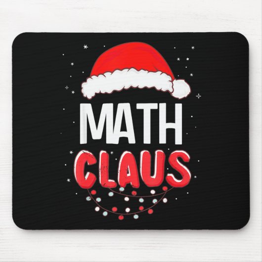 Math Santa Claus Christmas Matching Costume  Mousepad (Vorne)