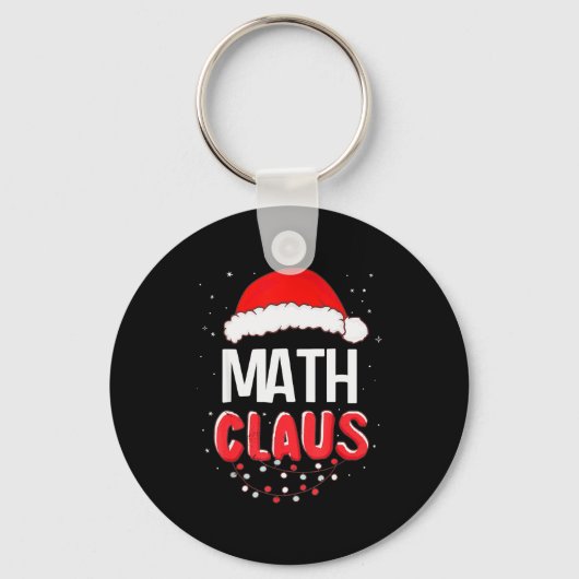 Math Santa Claus Christmas Matching Costume  Schlüsselanhänger (Vorderseite)