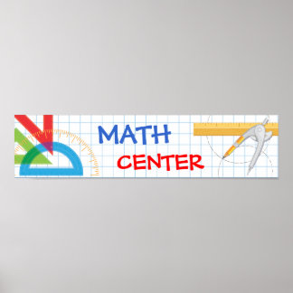 Math School Banner Poster