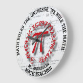 Math School College Or University Teacher Große Wanduhr (Winkel)