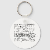 Math Schriftart Schlüsselanhänger (Vorderseite)