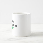 Math schwarzer Gürtel Kaffeetasse (Mittel)