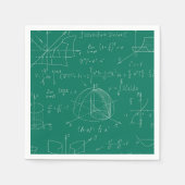 Math Scribbles Serviette (Vorderseite)