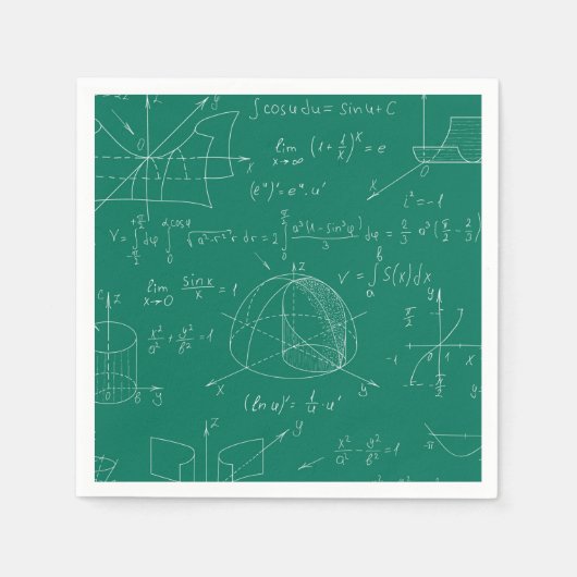 Math Scribbles Serviette (Vorderseite)