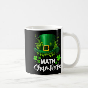 Math Shamrocks St. Patricks Day Schule Kaffeetasse