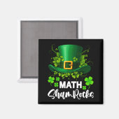 Math Shamrocks St. Patricks Day Schule Magnet (Vorderseite/Rückseite)
