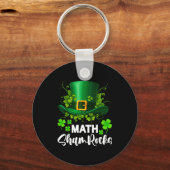 Math Shamrocks St. Patricks Day Schule Schlüsselanhänger (Vorderseite)