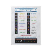 Math Signing Notepad Notizblock (Rotiert)