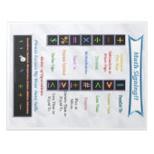 Math Signing Notepad Notizblock (Vorderseite)