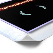 Math Signing Poster (Ecke)