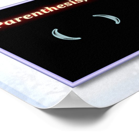 Math Signing Poster (Ecke)