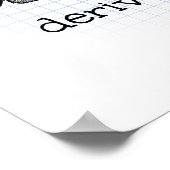 Math Spaß - Calculus leitet mich Mad ab Poster (Ecke)