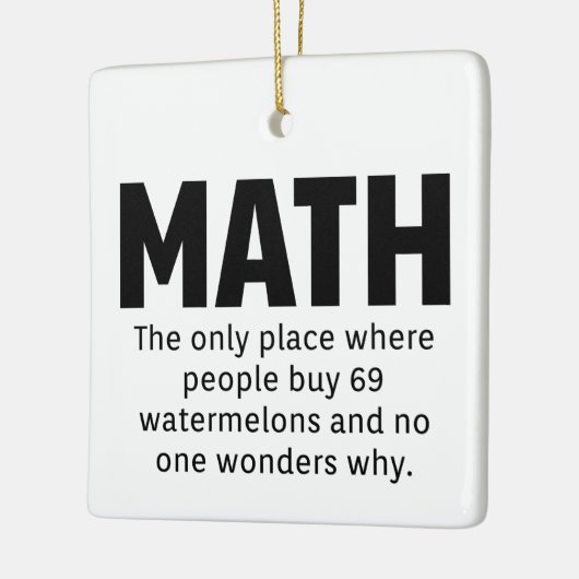 Math Spaß Keramikornament (Links)