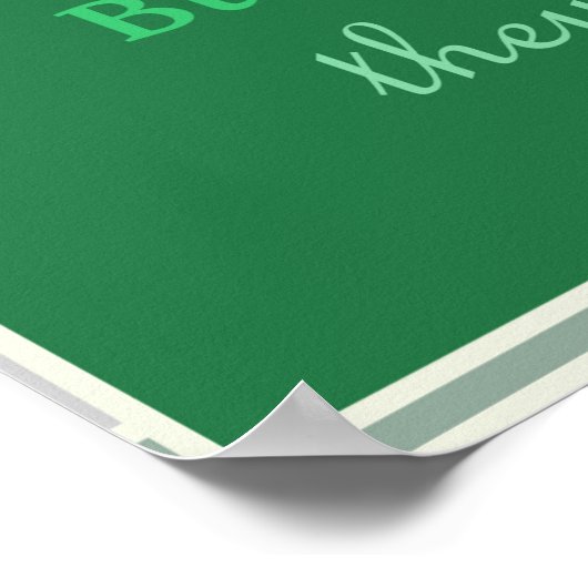 Math Spaß Quote Parallel Lines Poster (Ecke)