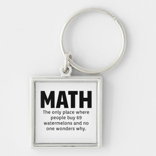 Math Spaß Schlüsselanhänger (Vorne)