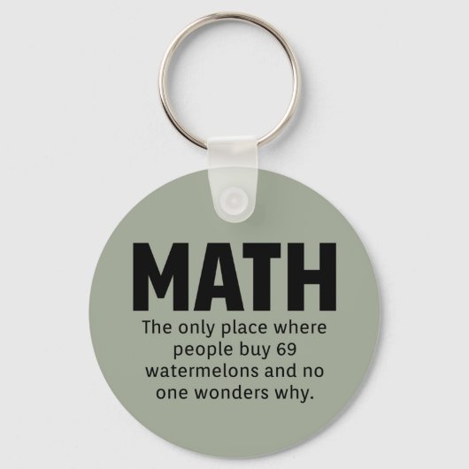Math Spaß Schlüsselanhänger (Vorderseite)