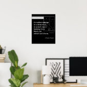 Math Spaß von Charles Darwin Poster (Heimbüro)