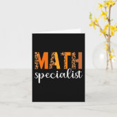 Math Specialist Leopard Erntedank Day Funny Fal Karte (Gelbe Blume)