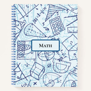 Math Spiral Notebook Notizblock