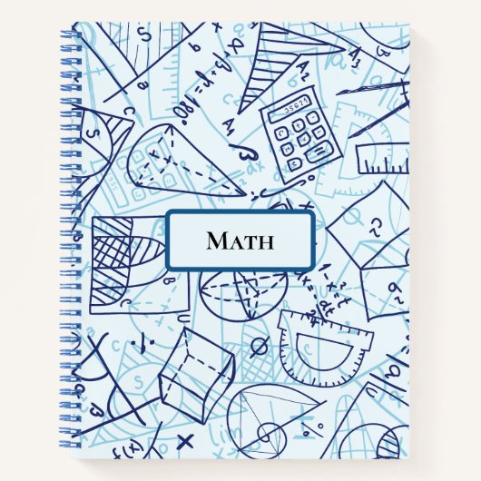 Math Spiral Notebook Notizblock (Vorderseite)