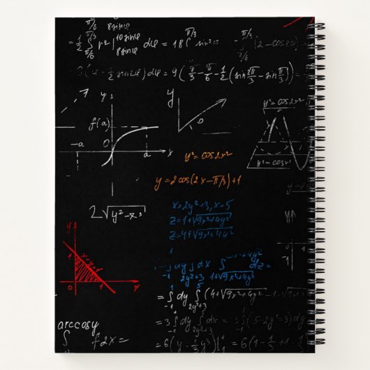 Math Spriral Notebook Notizblock (Rückseite)