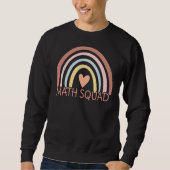 Math Squad Boho Rainbow Student Math Teacher Back Sweatshirt (Vorderseite)