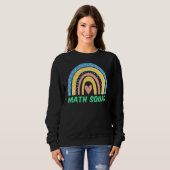 Math Squad Boho Rainbow Student Math Teacher Back Sweatshirt (Vorne ganz)