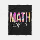 Math Squad Tie Dye Back To School Women Appreciati Fleecedecke (Vorderseite)