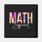 Math Squad Tie Dye Back To School Women Appreciati Magnet (Vorne)