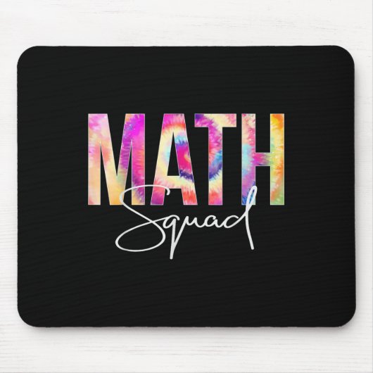 Math Squad Tie Dye Back To School Women Appreciati Mousepad (Vorne)