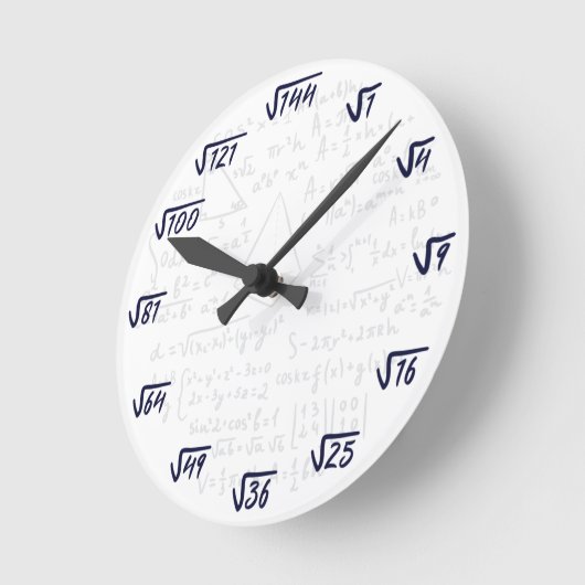 Math Square Root Runde Wanduhr (Winkel)