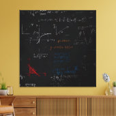 Math Stretched Canvas Print Leinwanddruck (Insitu (Wohnzimmer))